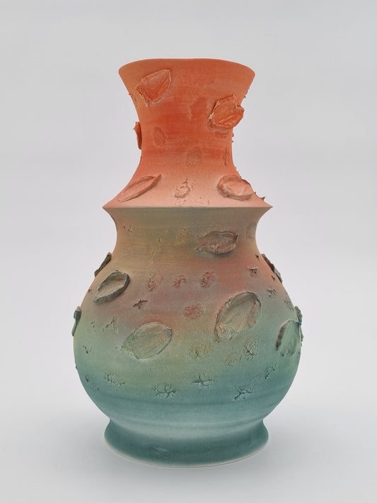 Orange & Teal Vase